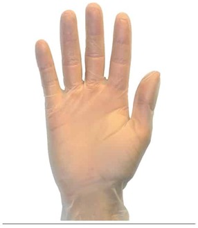 Glove Vinyl Exam Powder Free Medical Grade Clear 10Box/Case,  100/Box Size Medium
