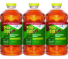 A Picture of product CLO-60606CT Pine-Sol® CloroxPro™ Concentrated Multi-Surface Disinfectant Cleaner. 80 oz. Original Pine scent. 3 bottles/carton.