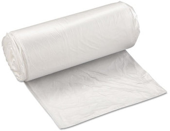 Can Liner.  38" x 58".  60 Gallon.  1.50 Mil.  80 lb. Max Load.  Clear Color.  10 Liners/Roll.