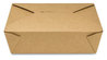 A Picture of product GEN-PAPERBOX3 Reclosable Kraft Paper Take-Out Box. 76 oz. 8.58 X 6.28 X 2.4 in. 200/carton.