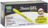 A Picture of product SAN-1780478 Sharpie® Gel Highlighters Fluorescent Yellow Ink, Bullet Tip, Barrel