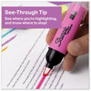 A Picture of product SAN-1966798 Sharpie® Clearview Pen-Style Highlighter Assorted Ink Colors, Chisel Tip, Barrel 8/Pack