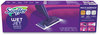 A Picture of product PGC-49886 Swiffer® WetJet® Mop Starter Kit with 10 Pads and 1 Cleaner. 11.3 X 5.4 in. mop head. Silver Handle.