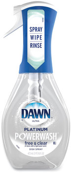 Dawn® Platinum Powerwash Dish Spray, Free & Clear. 16 oz. Light Pear scent.