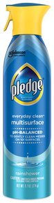 Pledge® Multi-Surface Everyday Cleaner. 9.7 oz. Rainshower scent. 6 aerosol spray cans/carton.