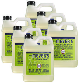 Mrs. Meyer's® Clean Day Liquid Hand Soap. 33 oz. Lemon Verbena scent. 6 bottles/carton.