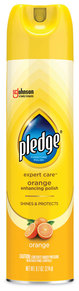 Pledge® Aerosol Spray Furniture Polish. 9.7 oz. Orange Clean scent.