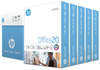 A Picture of product HEW-172160 HP Papers Office20™ Paper, 92 Bright, 20 lb Bond Weight, 8.5 x 11, White, 500 Sheets/Ream, 5 Reams/Carton