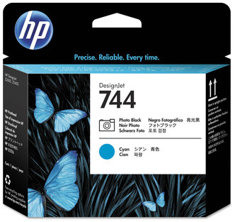 HP F9J86A, F9J87A, F9J88A Printhead 744, (F9J86A) Cyan/Photo Black