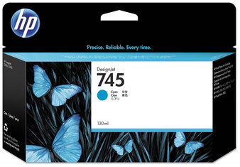 HP F9J95A-F9K06A Ink 745, (F9J97A) Cyan Original Cartridge