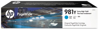 HP J3M68A-L0R16A Ink 981Y, (L0R13A) Extra High-Yield Cyan Original PageWide Cartridge