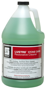 Lustre Stone Care Restorative Cleaner. 1 gal. Light Green. Lemon and Sage scent. 4 bottles/case.