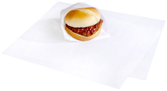 Heavy Duty Grease Resistant PFAS Free Plain Thermal Wrap. 12 X 12 in. 5/500 (2,500/case).