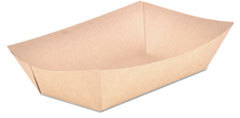 SCT® Eco Food Trays,  Paperboard, Kraft, 5-Lb Capacity, 500/Case