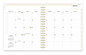 A Picture of product BLS-137885 Blue Sky® Day Designer Academic Year Daily/Monthly Frosted Planner Rugby Stripe Artwork, 10 x 8, Black/White Cover, 12-Month (July-June): 2024-2025