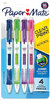 A Picture of product PAP-2087147 Paper Mate® Clear Point® Mechanical Pencil 0.7 mm, HB (#2), Black Lead, Assorted Barrel Colors, 4/Pack