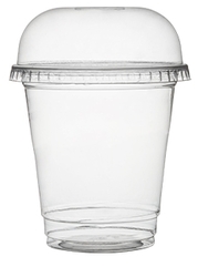 FITS 8-10 OZ. PET DOME LID W/HOLE (78 MM). 1000 PER CASE