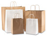 A Picture of product KOT-1200050 Kari-Out® Trim Kraft Paper Shopping Bags. 8 X 4.5 X 10.62 in. Brown. 250/carton.