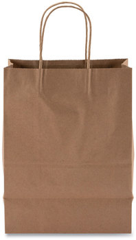 Kari-Out® Trim Kraft Paper Shopping Bags. 8 X 4.5 X 10.62 in. Brown. 250/carton.