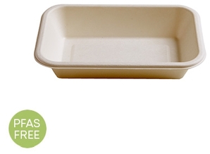 Conserveware Rectangular Bagasse Bowls. 16 oz. 7 X 4.5 in. 600 bowls/case.