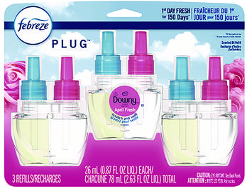Febreze® PLUG™ Air Freshener Refills. 0.87 oz. Downy April Fresh scent.