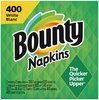 A Picture of product PGC-19096 Bounty® Quilted Napkins®. 2-Ply. 12.1 X 12 in. White. 400 napkins/pack, 4 packs/carton.