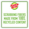 A Picture of product MMM-451U4 Scotch-Brite™ Advanced Soap Control Non-Scratch Dishwand 4 x 11.25, Blue