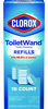 A Picture of product CLO-31620 Clorox® Disinfecting ToiletWand™ Refill Heads. Blue/White. 10/pack, 6 packs/carton.