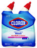 A Picture of product CLO-30924 Clorox® Disinfecting Toilet Bowl Cleaner with Bleach. 24 oz. Rain Clean scent. 2 bottles/pack.