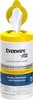A Picture of product SCA-192820 Everwipe® by Tork® Disinfectant Wipe Canisters. White. 75 wipes/canister, 6 canisters/case.