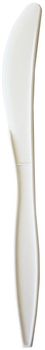 Boardwalk® Mediumweight Polypropylene Cutlery Knife. White. 1000/carton.