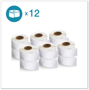 DYMO® LW Address Labels. 1.13 X 3.5 in. White. 350 labels/roll, 12 rolls/pack.