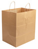 A Picture of product ACR-TBTH141015 ACR Twisted Handle Kraft Paper Take Out Bag. 14 X 10 X 15.75 in. Kraft. 200/case.