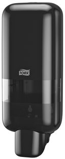 Tork Soap and Sanitizer Dispenser. Black. 6 each/case. Manual dispenser.