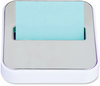 A Picture of product MMM-STL330WH Post-it® Pop-up Notes Super Sticky Steel Top Dispenser For 3 x Pads, White/Steel