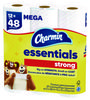 A Picture of product PGC-03156 Charmin® Essentials Strong™ Septic Safe Bathroom Tissue. 1-Ply. White. 429 sheets/roll, 12 rolls/pack.