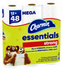 A Picture of product PGC-03156 Charmin® Essentials Strong™ Septic Safe Bathroom Tissue. 1-Ply. White. 429 sheets/roll, 12 rolls/pack.