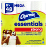 A Picture of product PGC-03156 Charmin® Essentials Strong™ Septic Safe Bathroom Tissue. 1-Ply. White. 429 sheets/roll, 12 rolls/pack.