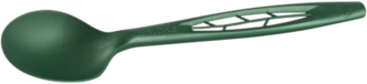 CPLA Unwrapped Heavy Weight Spoons. 6.5 in. Green. 1,000/case.