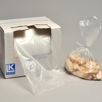 Utility Bags on Rolls with Twist Ties. 12 X 18 in. Clear. 1000/case. SPECIAL ORDER. NON-RETURNABLE.