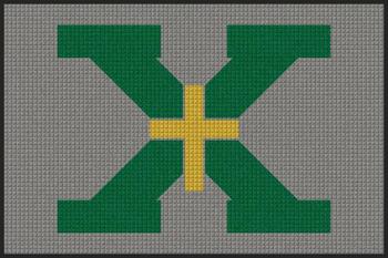 Waterhog Impressions HD Entrance/Scraper/Wiper/Indoor/Outdoor Mat with Horizontal St. Xavier HS - Louisville Design. 4 X 6 ft.