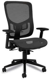 Alera® Hollins Ergonomic Mesh Swivel Task Chair Supports Up to 275 lb, 18.57 22.54 Seat Height, Black Seat/Back, Base