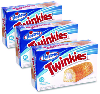 Hostess® Twinkies Vanilla, 1.36 oz Individually Wrapped, 10/Pack, 3 Packs/Carton