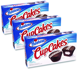 Hostess® CupCakes Chocolate, 1.59 oz Individually Wrapped, 8/Pack, 3 Packs/Carton