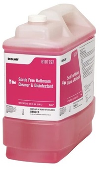 Ecolab® Scrub Free Bathroom Cleaner and Disinfectant. 2.5 gal.