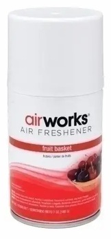AirWorks® Metered Aerosols Air Freshener. 7 oz. Fruit Basket. 12 cans/case.