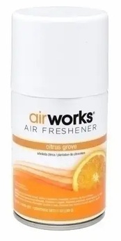 AirWorks® Metered Aerosols Air Freshener. 7 oz. Citrus Grove. 12 cans/case.