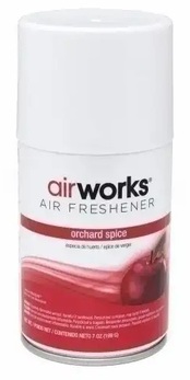 AirWorks® Metered Aerosols Air Freshener. 7 oz. Orchard Spice. 12 cans/case.