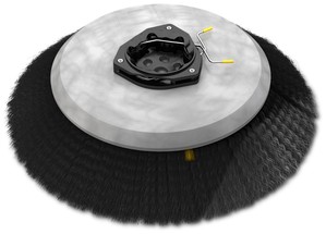 Polypropylene Disk Scrub Brush Assembly – 14 in / 356 mm
