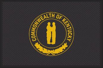 Super Scrape Impressions Wiper/Indoor Horizontal Floor Mat with Custom "Commonwealth of KY" Logo. 4 X 6 ft.